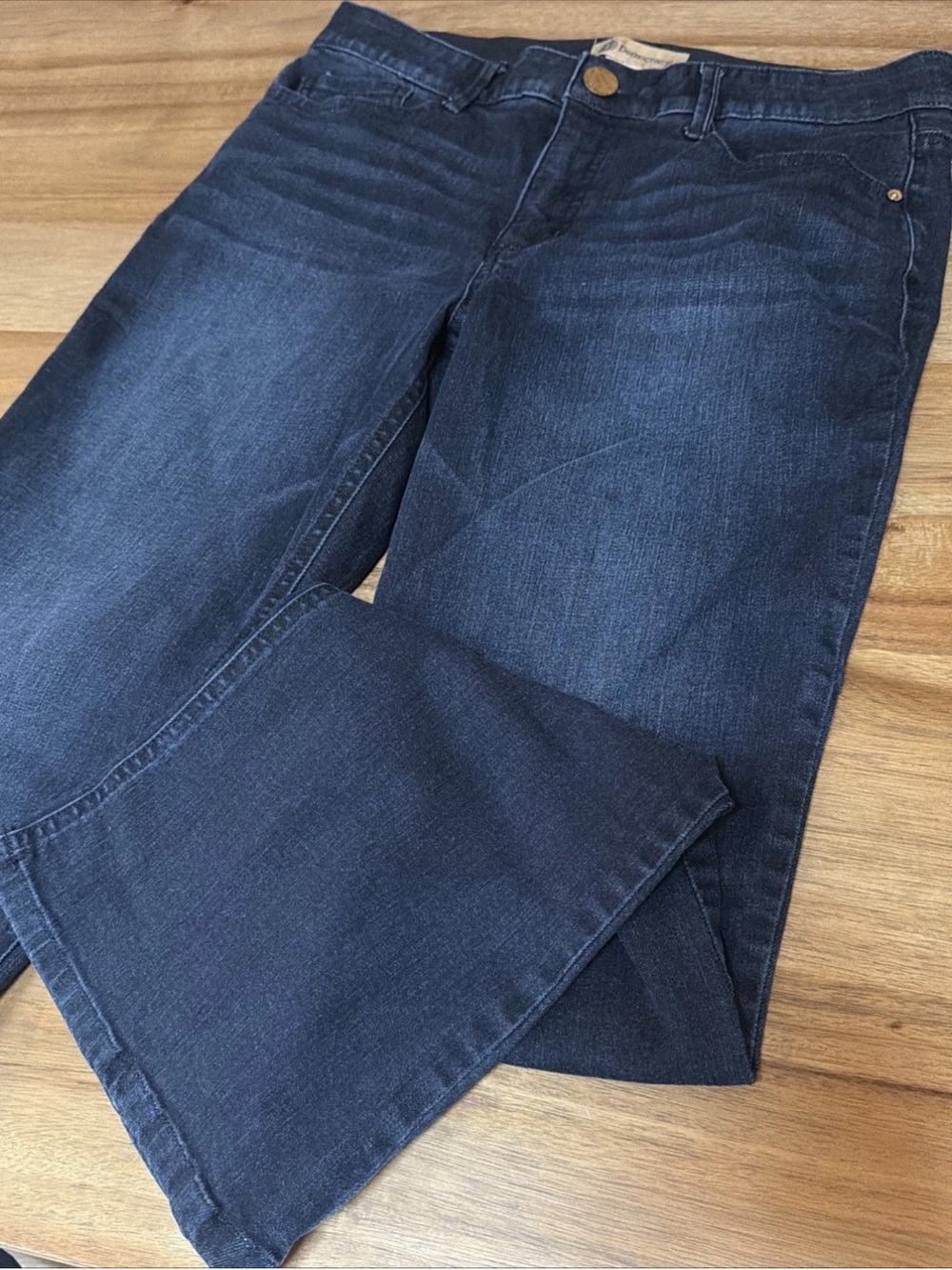Democracy Jeans Womens Sz 12 AB Solution Boot Cut Dark Wash Denim